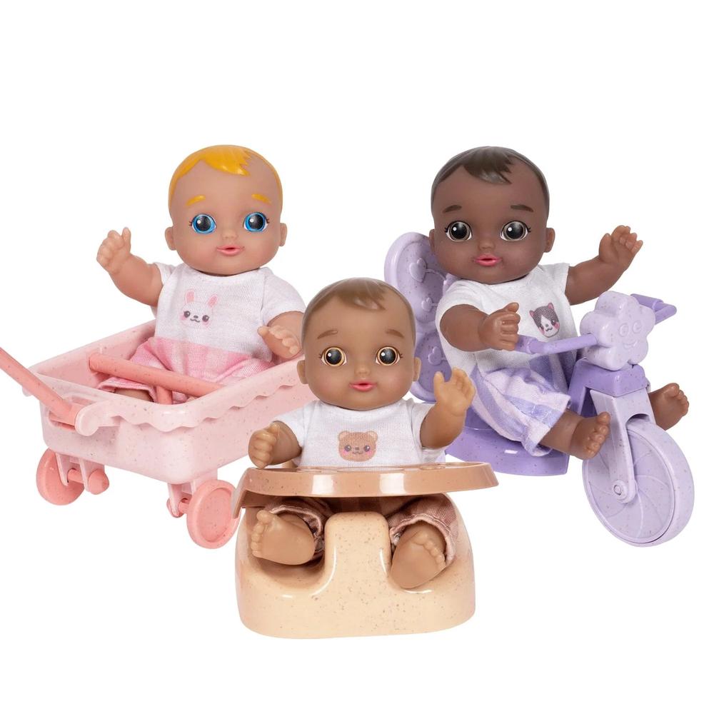 Eco Friends, 6 Piece Set (3 dolls + 3 accessories), 0010475240276