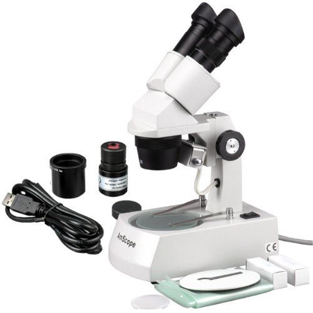 AmScope SE306AE Digital Binocular Stereo Microscope, WF10x Eyepieces