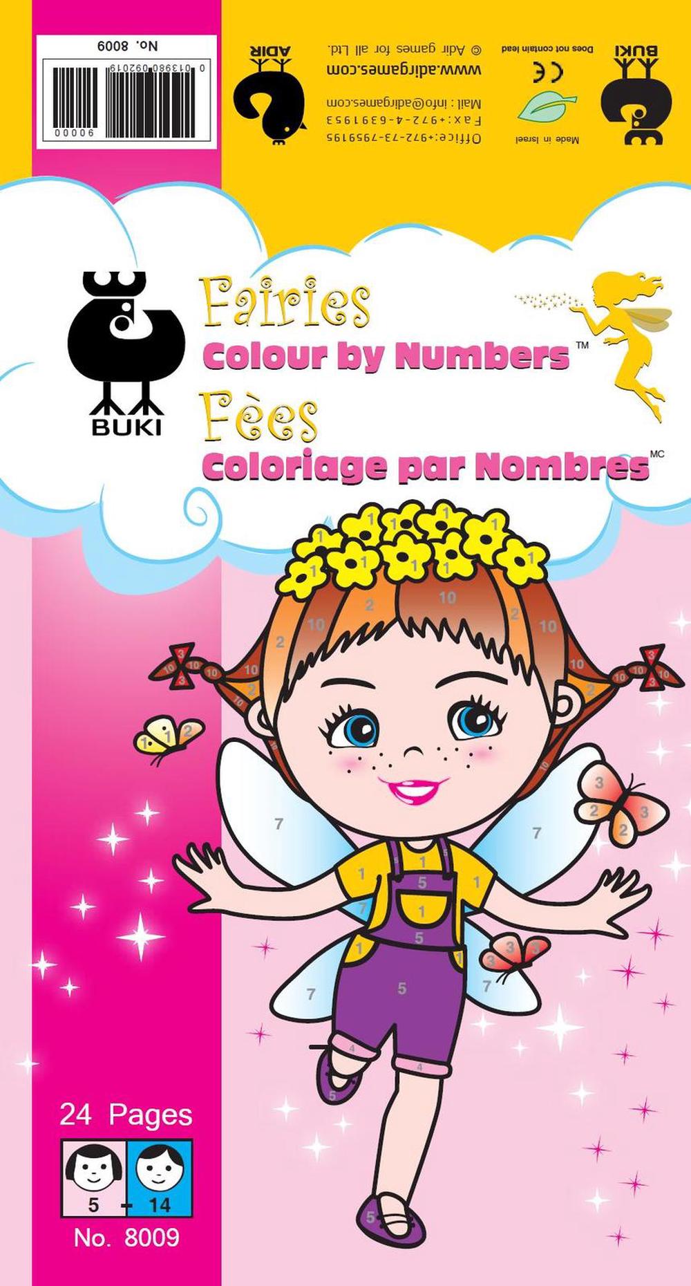 Buki Fairies - Colour by Numbers - Medium, 0013980092019