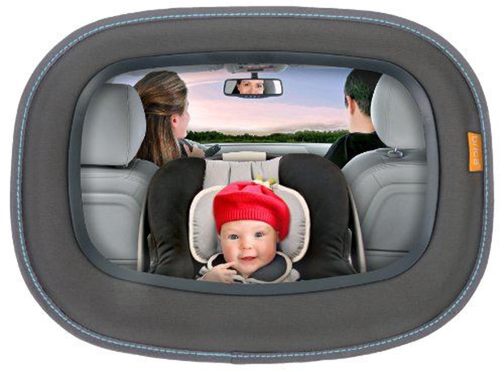 Brica Baby in Sight Soft-Touch Auto Mirror for in Car Safety, Gray