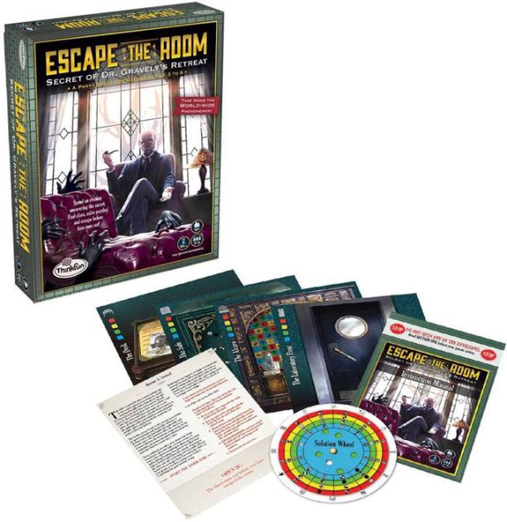 ThinkFun Escape The Room: Secret of Dr Gravely's Retreat, 0019275073527
