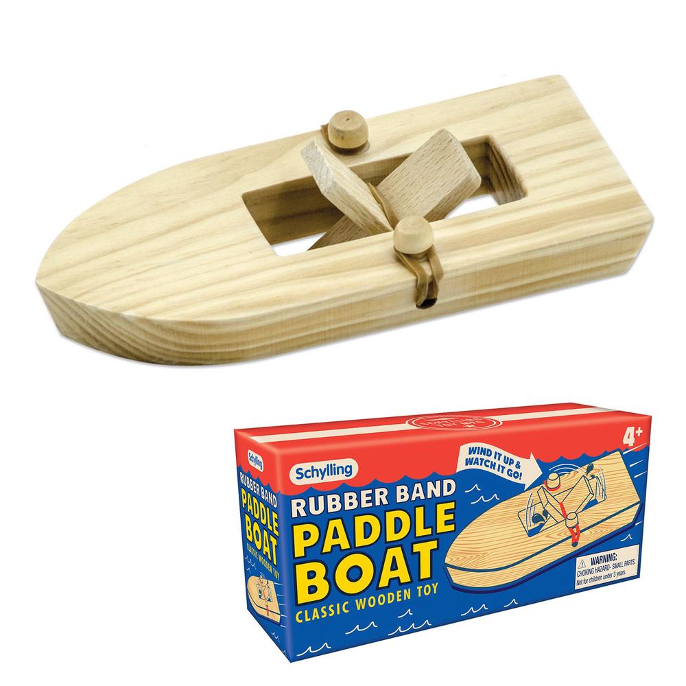 Schylling Wooden Paddle Boat, 0019649231065