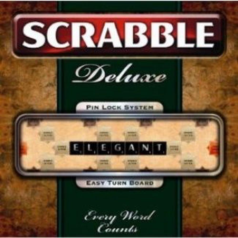 Mattel Scrabble Deluxe Tile Lock Gameboard Buy online at The Nile