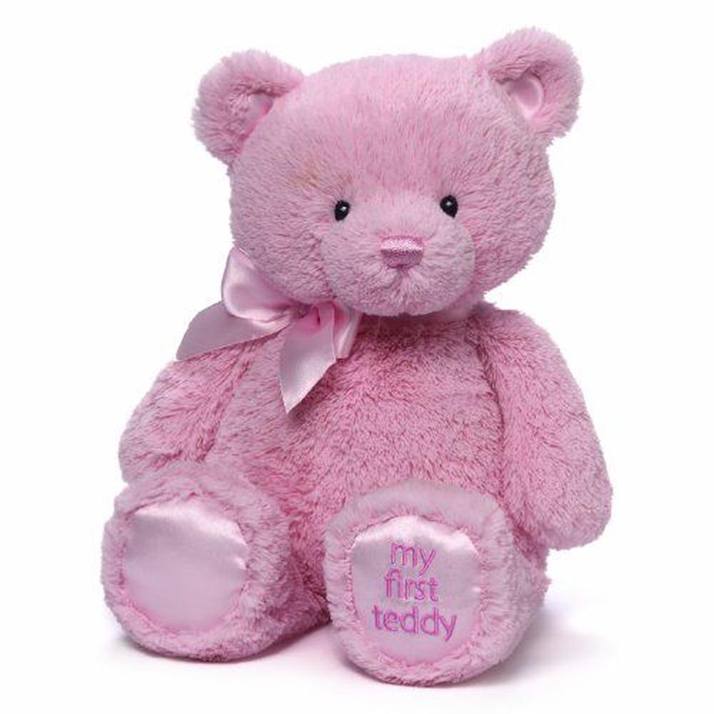 GUND Baby My 1st Teddy Plush Toy, Pink - 15", 0028399065851