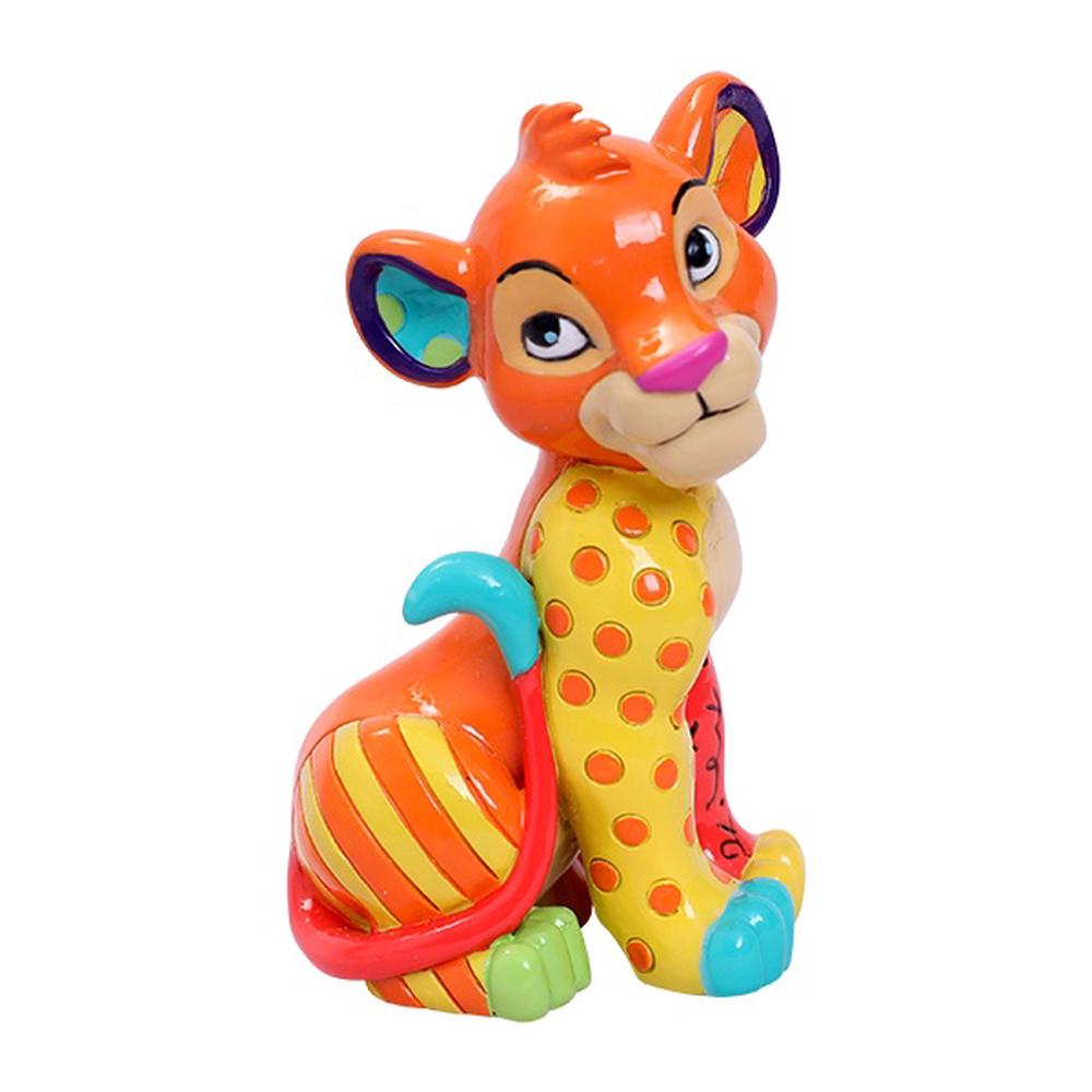Disney By Britto Lion King - Simba Sitting Mini Figurine - 9cm, 0028399219636