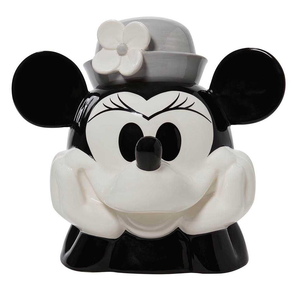 Disney Gifts Minnie Mouse Black & White Cookie Jar, 0028399319350