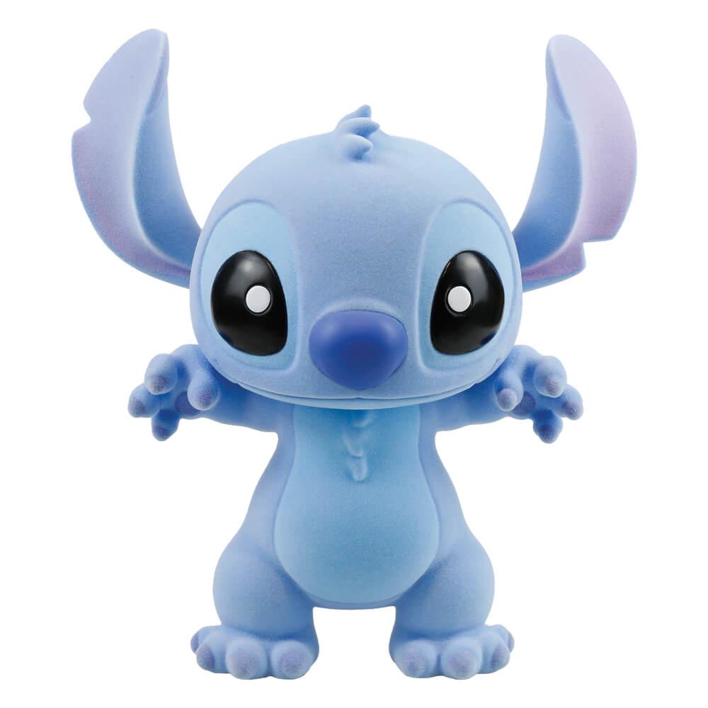 Disney Stitch Flocked Figurine - Large, 0028399411047