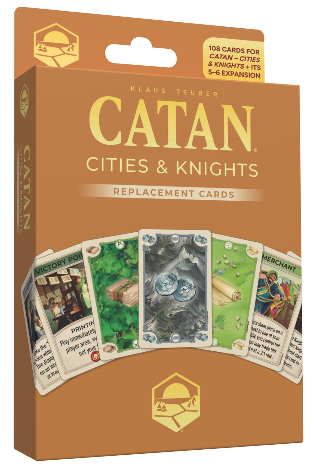 Asmodee CATAN (6th Edition) - Cities & Knights Replacement Cards, 0029877032822