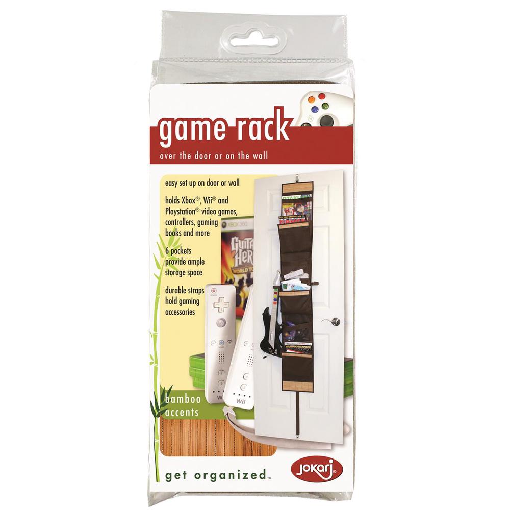 Jokari Game Rack (Bamboo Accents), 0032368091888