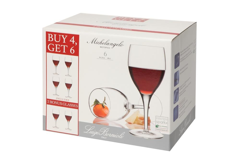 Luigi Bormioli Masterpiece Goblet Value, 6 Pack - 480mL | Buy online at ...