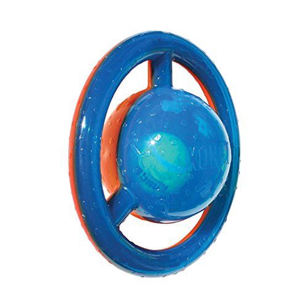 KONG Jumbler Disc Dog Toy, Medium/Large, 0035585034195