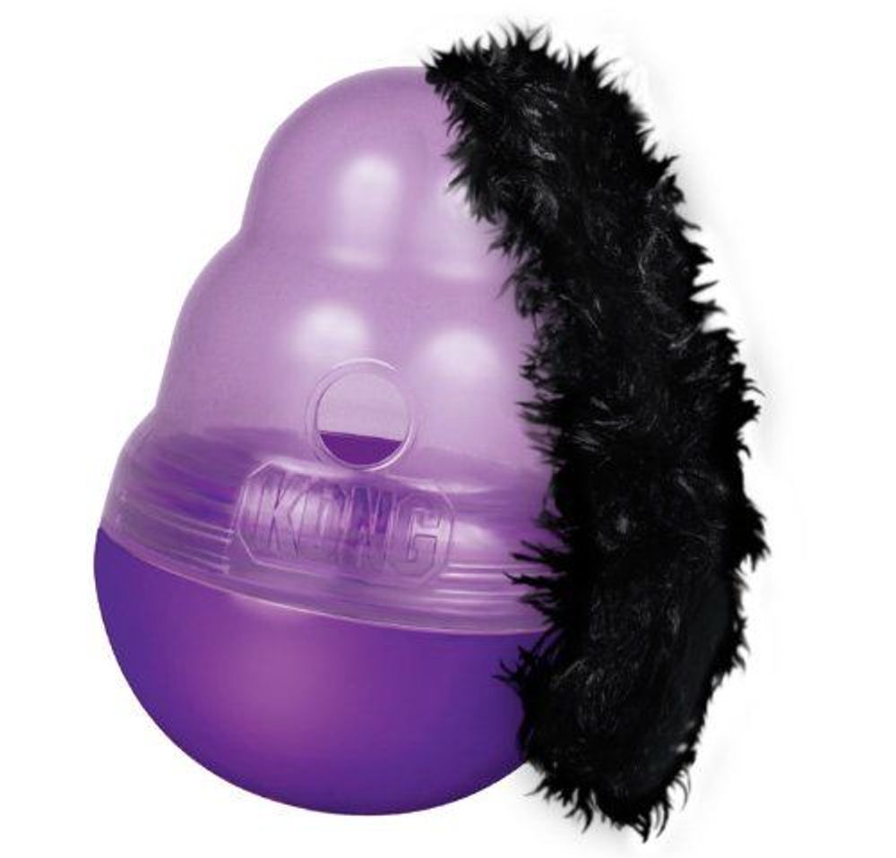 KONG Cat Wobbler, Treat Dispensing Toy, Purple by KONG - ISBN: 0035585117003