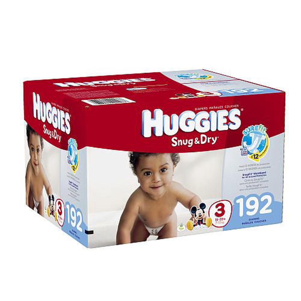 Kimberly Clark Corp Huggies Snug And Dry Size 3 Diapers Mega Pack 192 Count Buy Online At The 2866