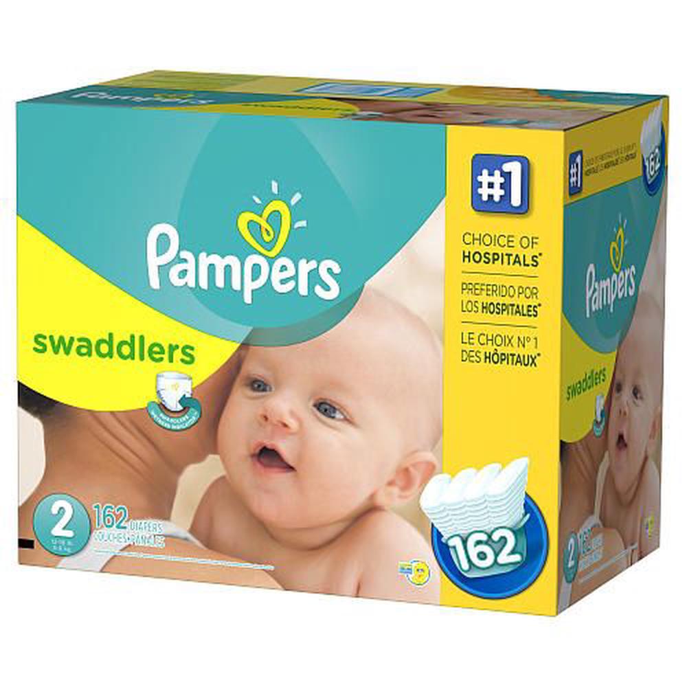 162 pampers swaddlers