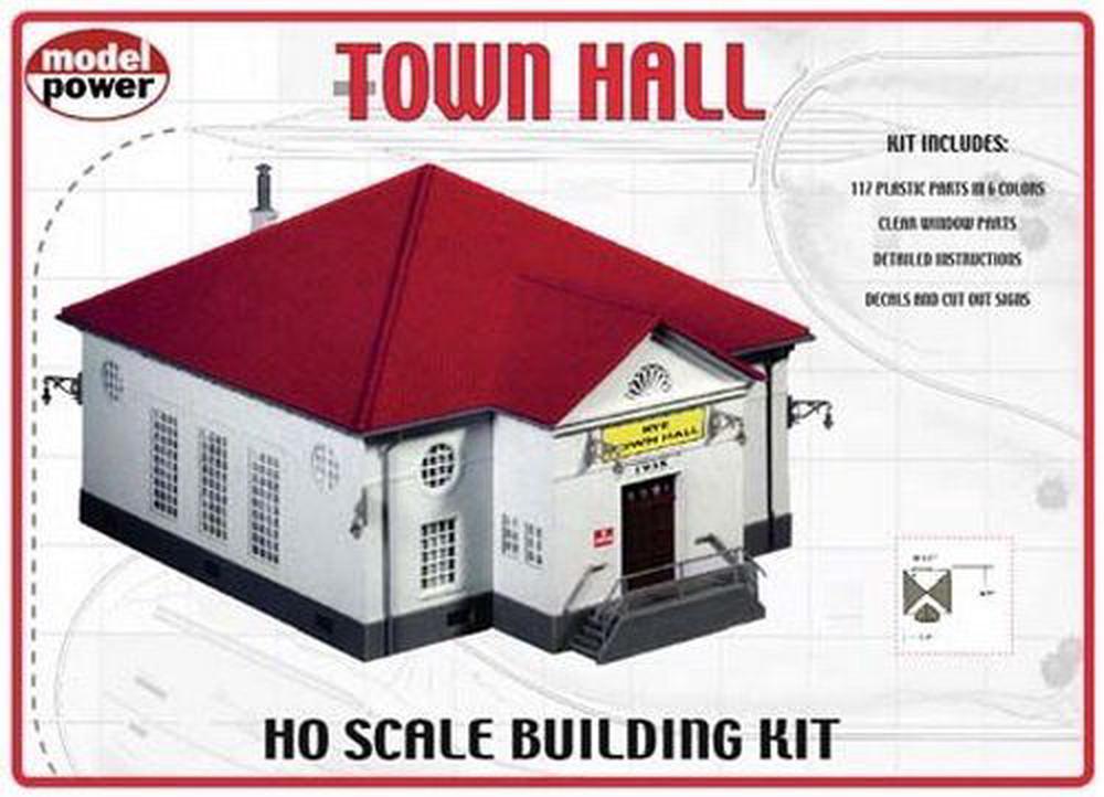 Model Power HO Scale Building Kit Town Hall Buy online at The Nile