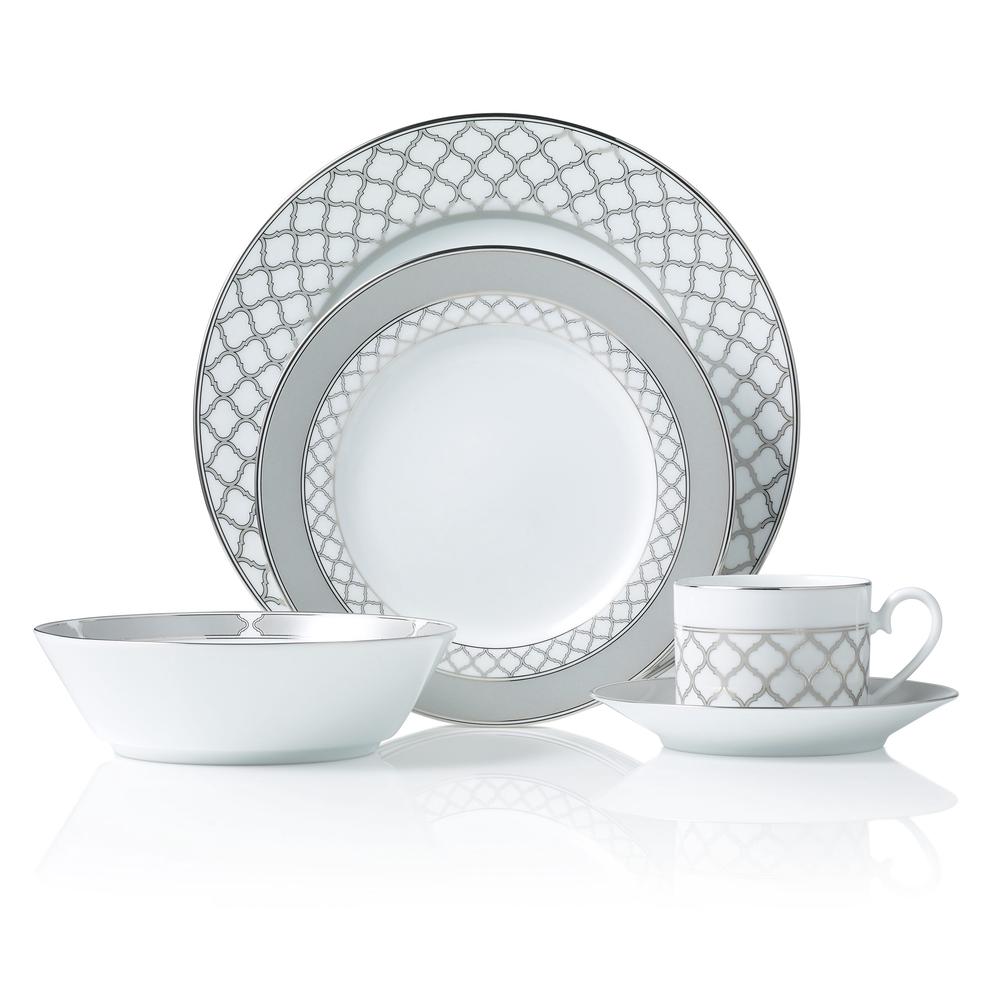 Noritake Eternal Palace Dinner Set, 20 Piece (Platinum) Buy online at