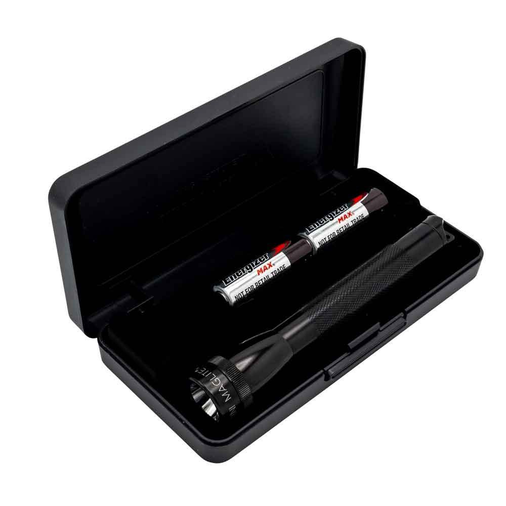 Maglite Mini AA Flashlight with 2 AA Batteries (Black), 0038739033068