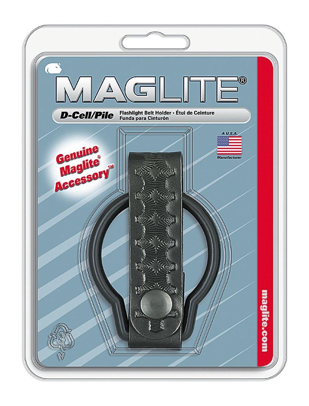ASXD056 D-Cell Basketweave Leather Belt Holder (Black), 0038739108568