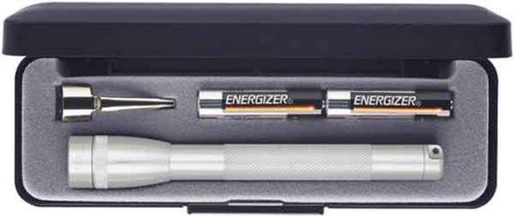 MagLite Mini Incandescent 2-Cell AAA Flahlight in Presentation Box, Silver, 0038739162171