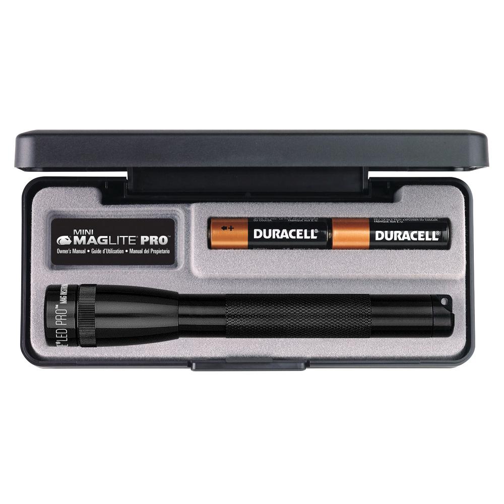 Mini Pro LED Flashlight With 2 AA Batteries (Black), 0038739550411
