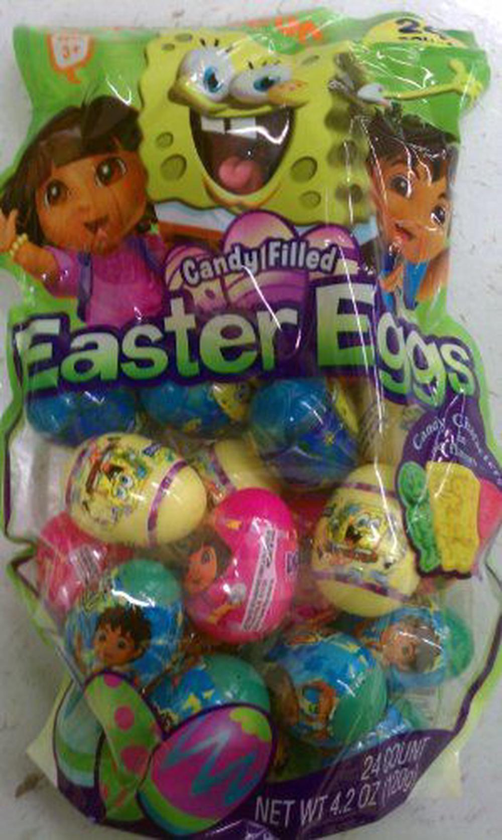 Spongebob Dora Diego 24 Count Nickelodeon Easter Egg Hunt Kit Filled