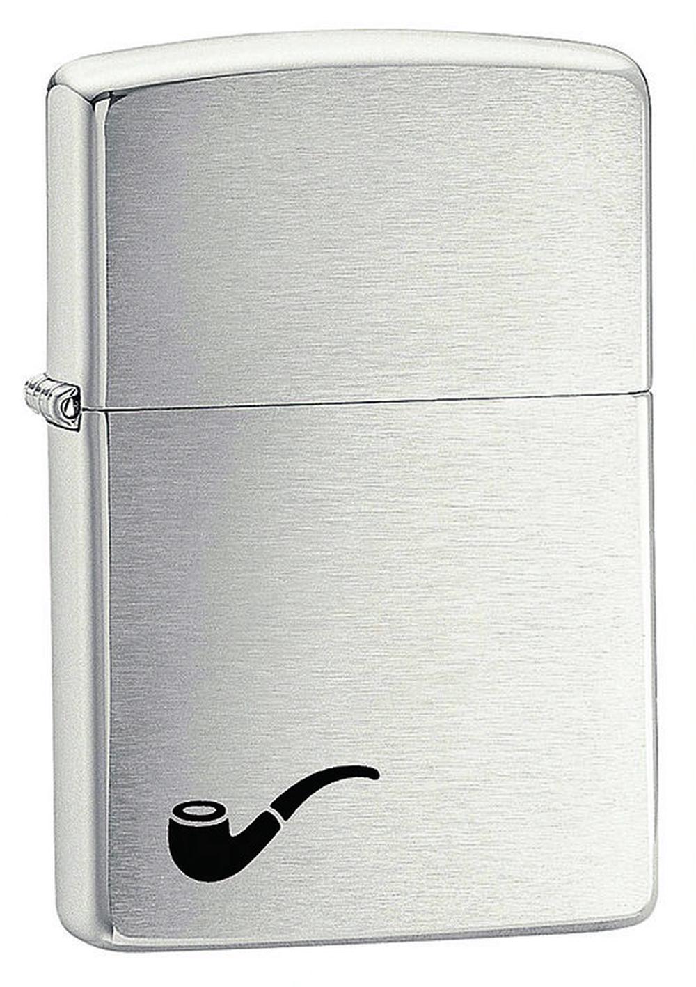 Zippo Brushed Chrome Lighter (Pipe Lighter), 0041689102609