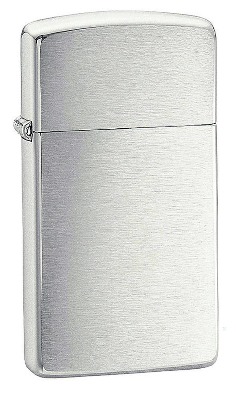 Zippo Brushed Chrome Slim Lighter, 0041689130084