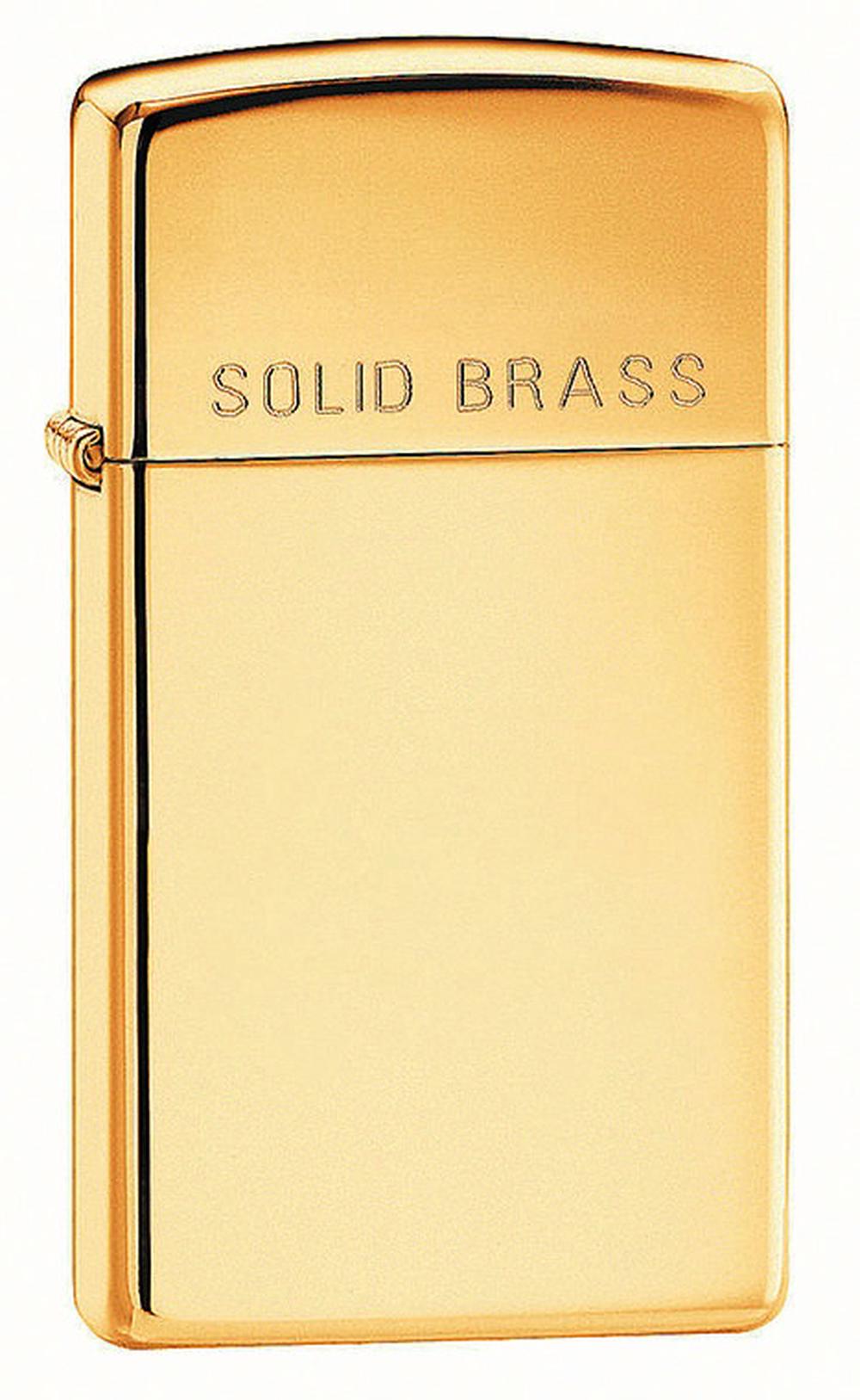 Zippo High Polish Brass Slim Lighter Buy Online At The Nile