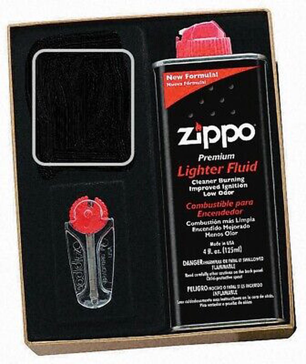 Zippo Gift Kit With Fluid Flints And Empty Lighter Slot Buy online at