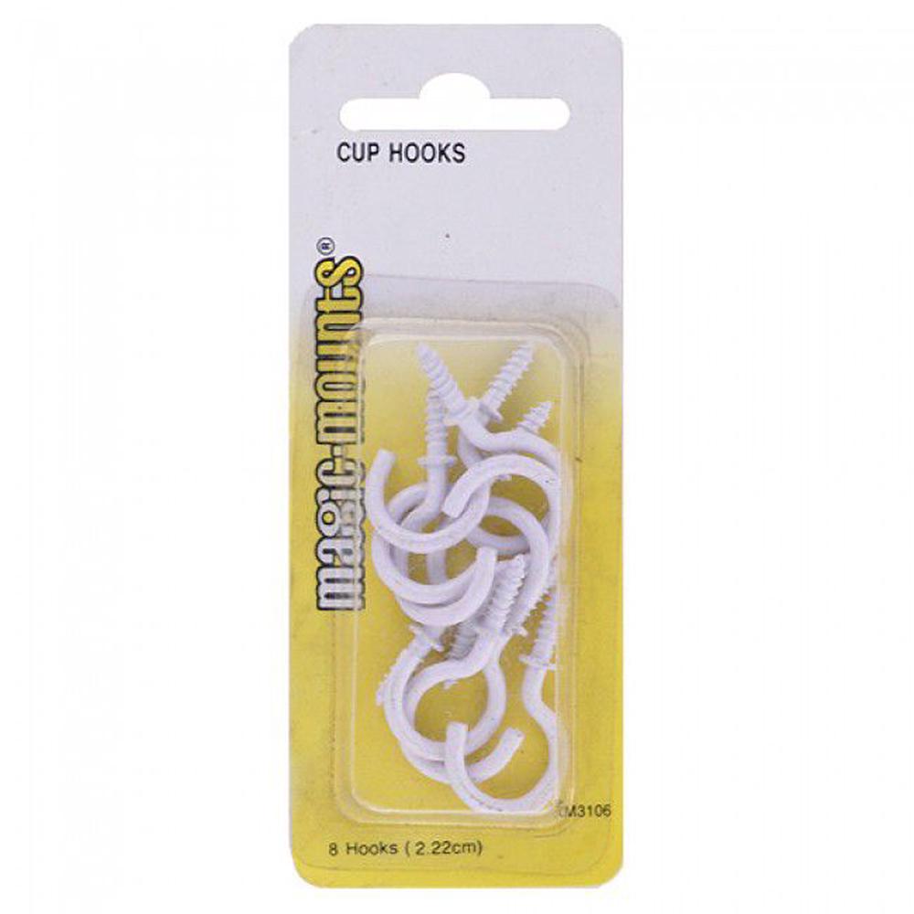 Cup Hooks (White), 0041714031065