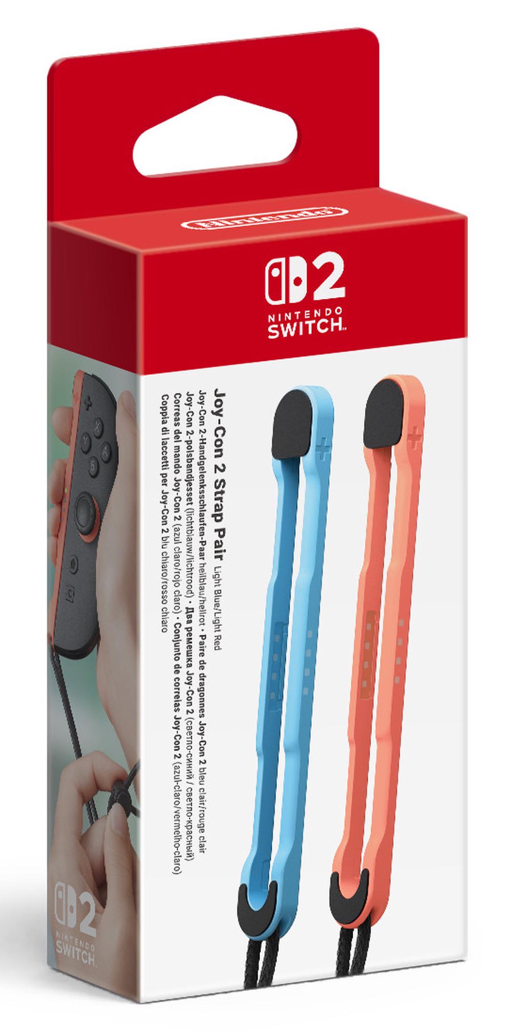 Nintendo Switch 2 Joy-Con 2 Strap Pair (Light Blue/Light Red) by Nintendo - ISBN: 0045496321420