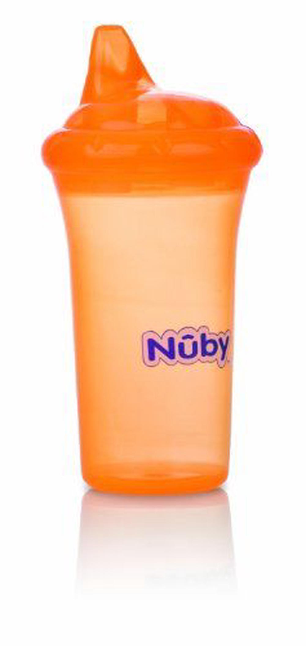 Sippy Cup for Baby and Toddler 9 Ounce, Nuby No-Spill Cup with Dual-Flo Valve