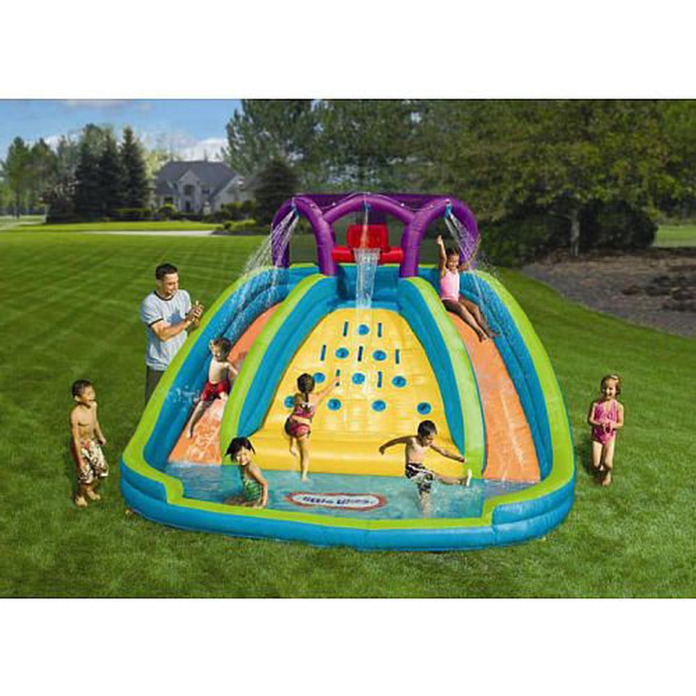 little tikes water slide pool