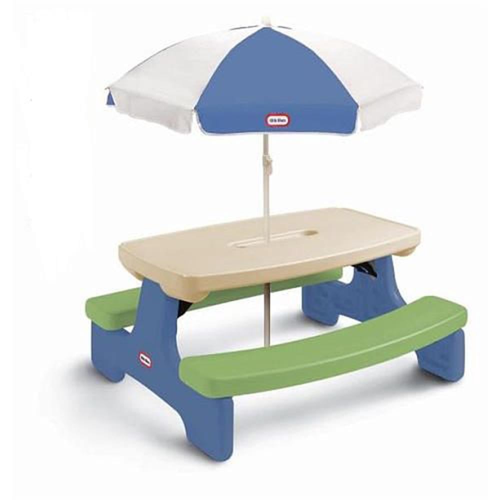 Little Tikes Easy Store Picnic Table With Umbrella Buy Online At The Nile