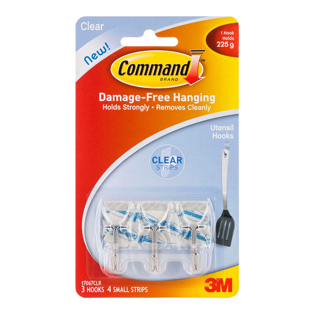 Command Hook Small Clear Wire, Pack of 3 | Buy online at The Nile