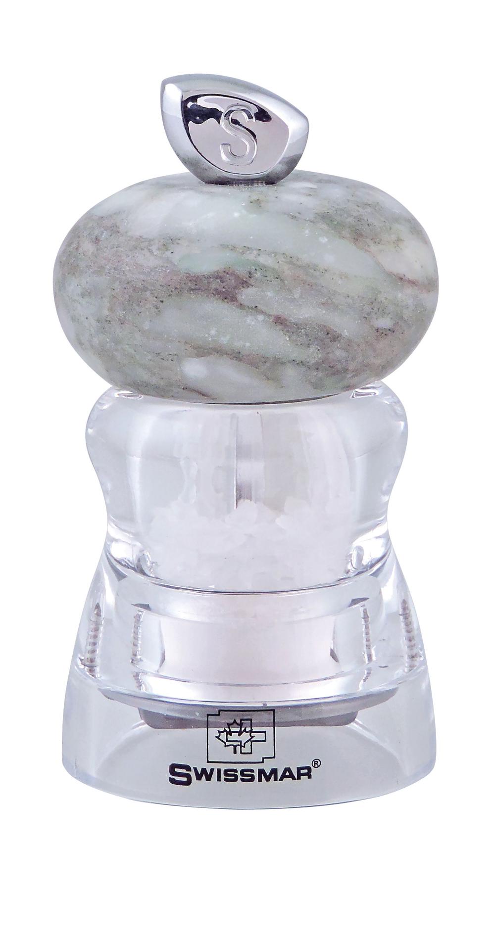 Swissmar Andrea Salt Mill With White Granite Top - 10cm | Buy online at ...