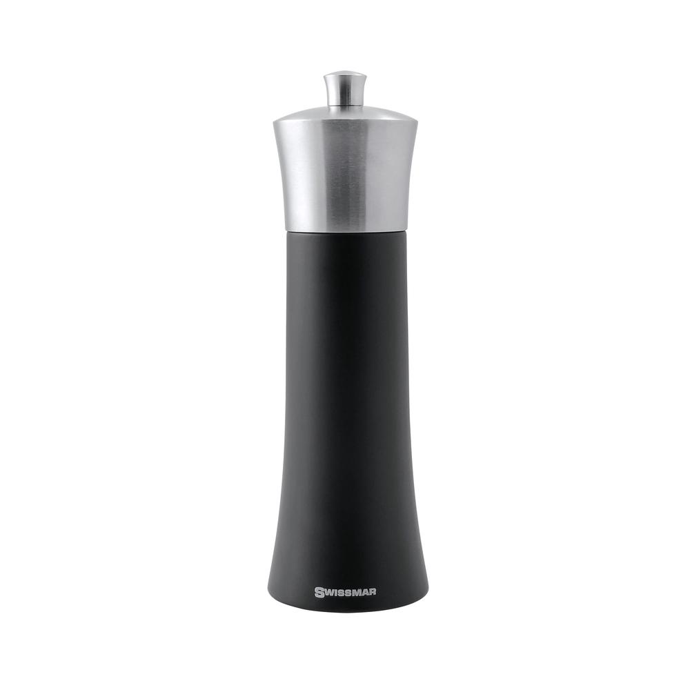 Torre With Stainless Steel Top Salt Mill (Black Matte), 0056975029638