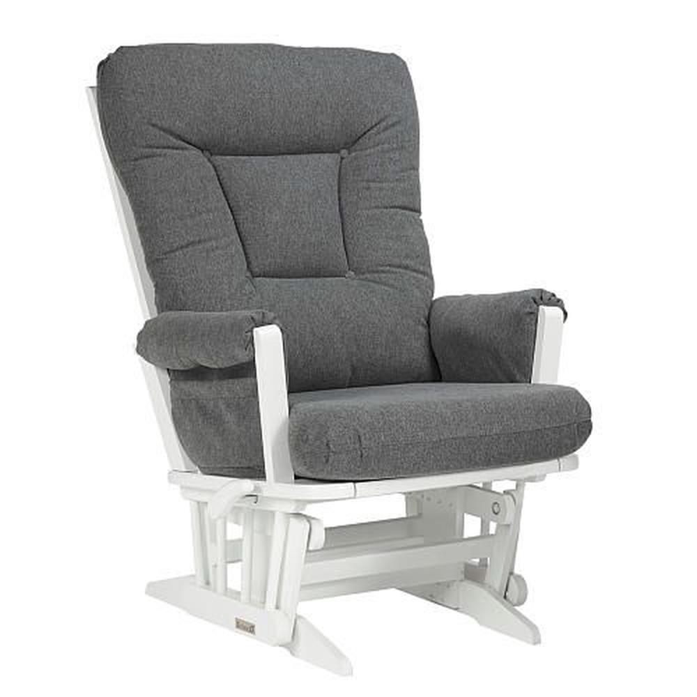 Dutailier Modern Grande Glider White Charcoal Online At The Nile Dutailier Modern Grande Glider White Charcoal By