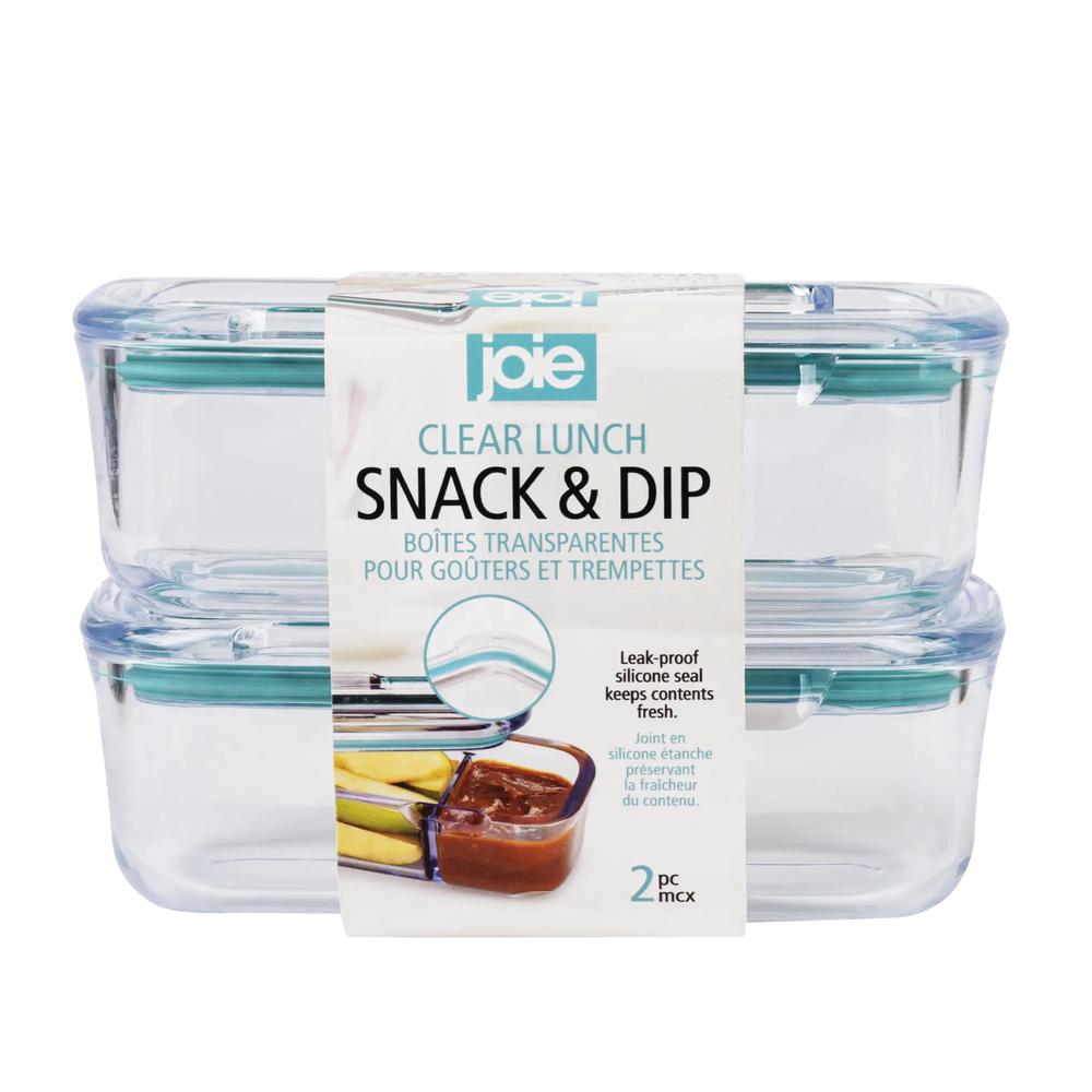 Joie Clear Lunch Snack & Dip, 2 Pack (Blue), 0067742316967