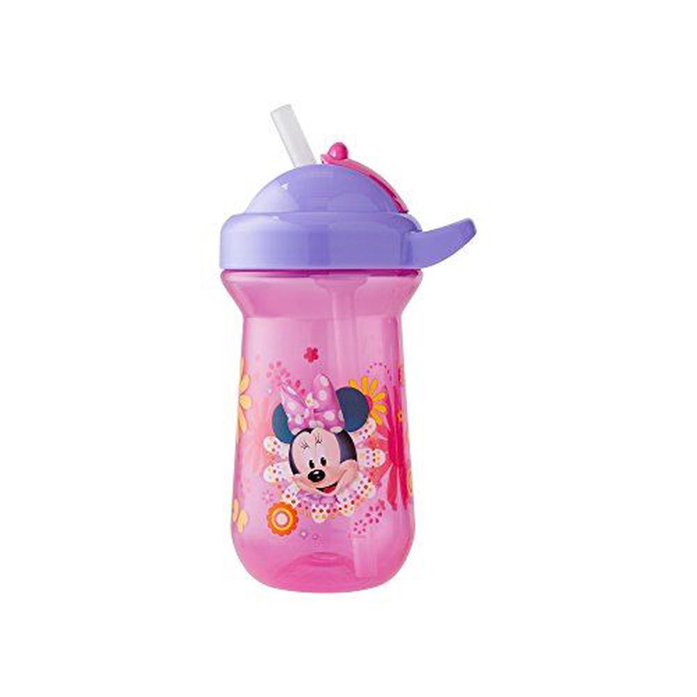 The First Years Disney Minnie Mouse 10oz Flip Top Straw Cup