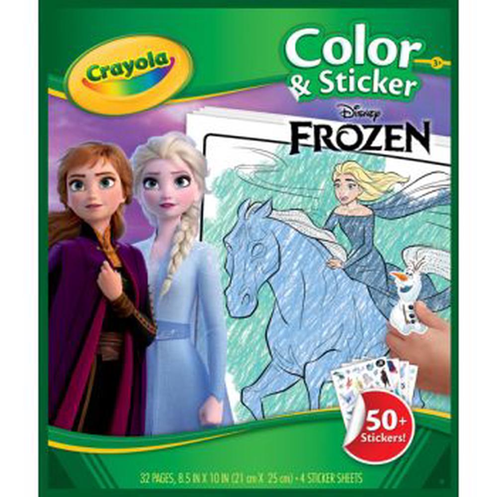 Color & Sticker Book (Disney Frozen), 0071662026929