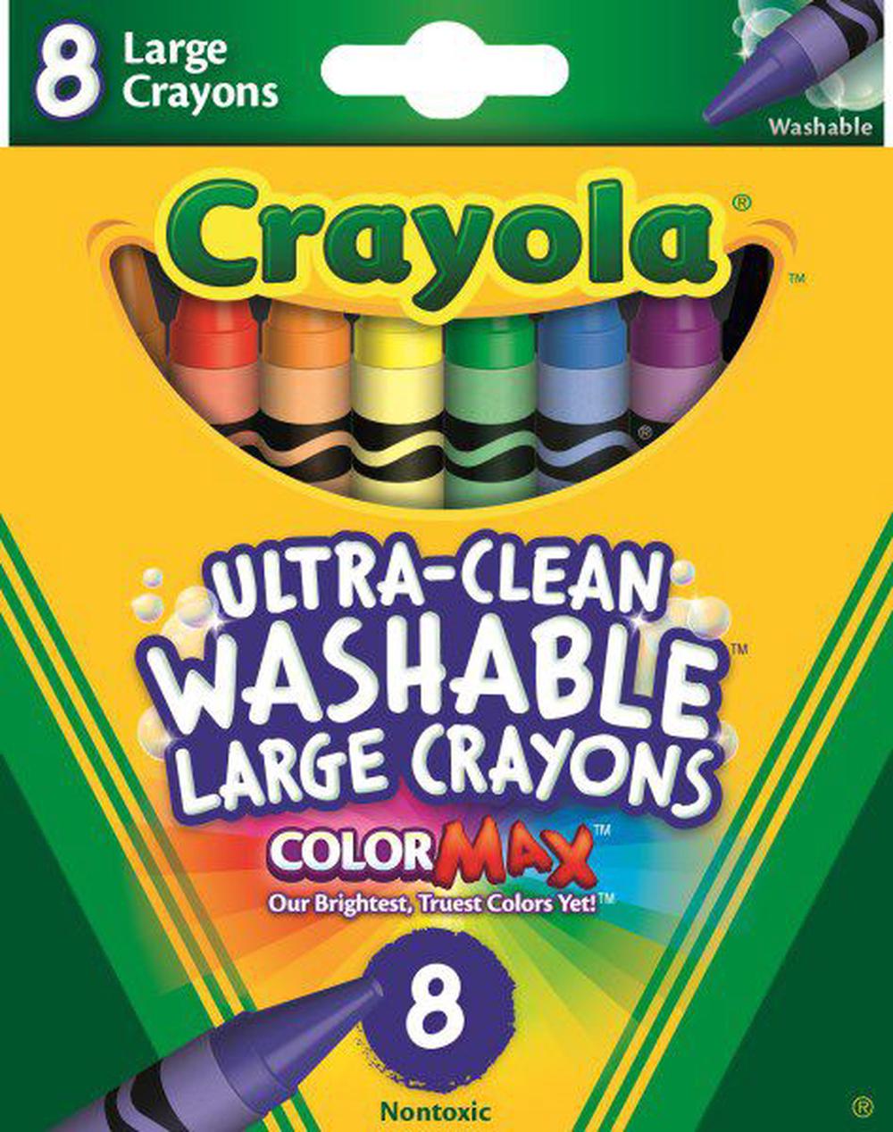 Crayola Washable Crayons, 8 Pack, 0071662032807