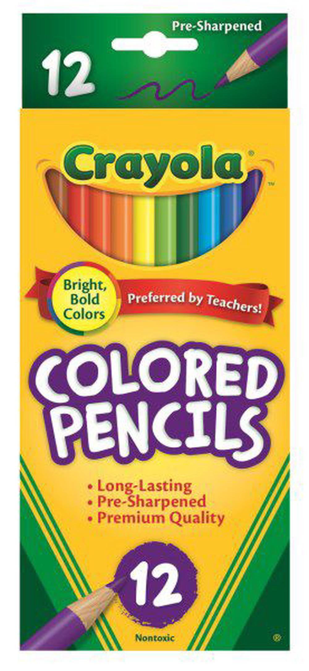 Full Sized Coloured Pencils, 12 Pack, 0071662040123