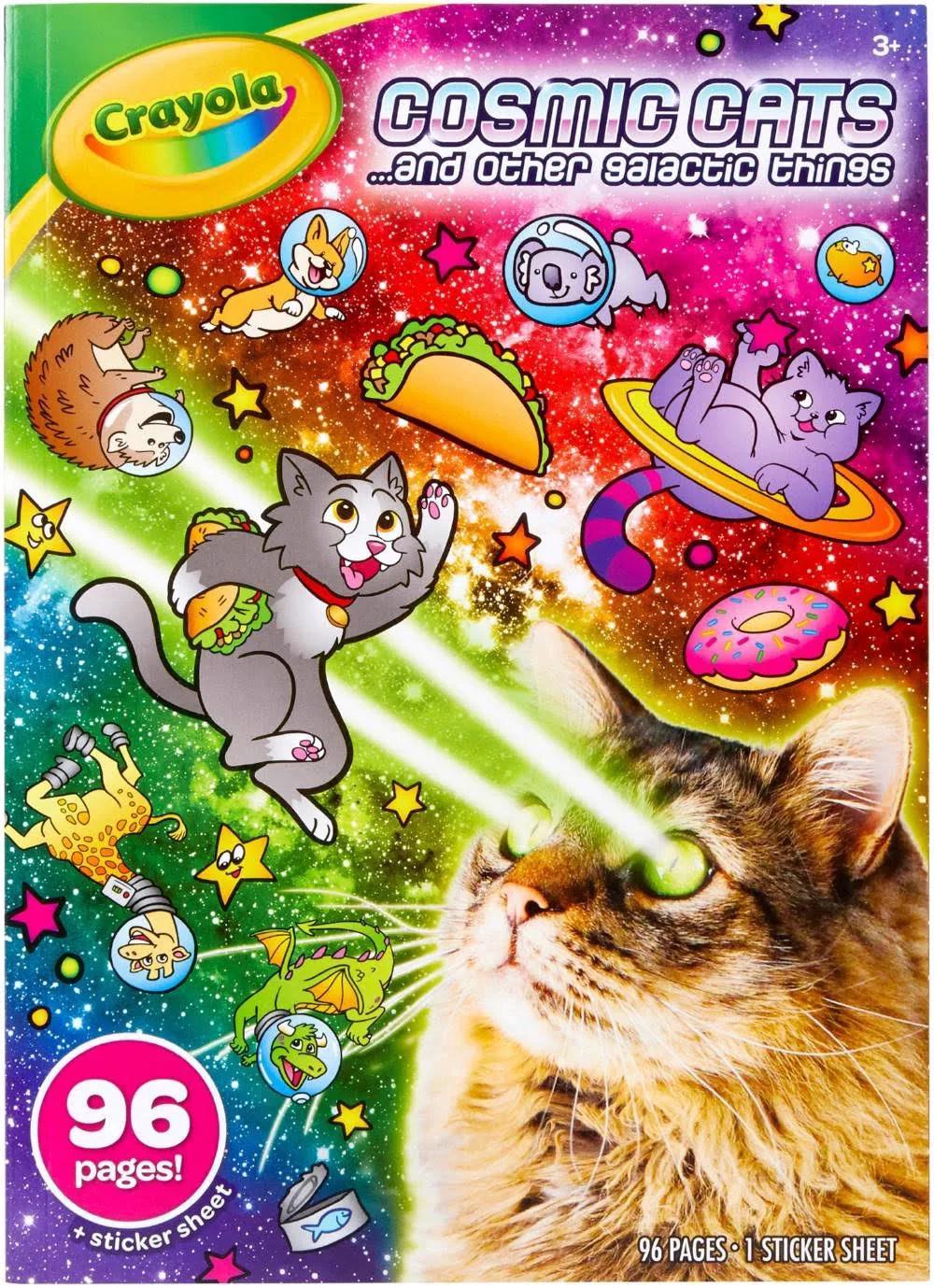 Crayola Cosmic Cats Coloring Book, 96 Pages Buy online at The Nile