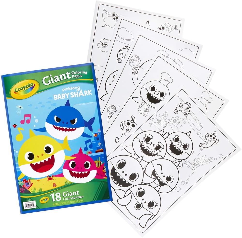 Crayola Giant Coloring Pages - Baby Shark | Buy online at The Nile