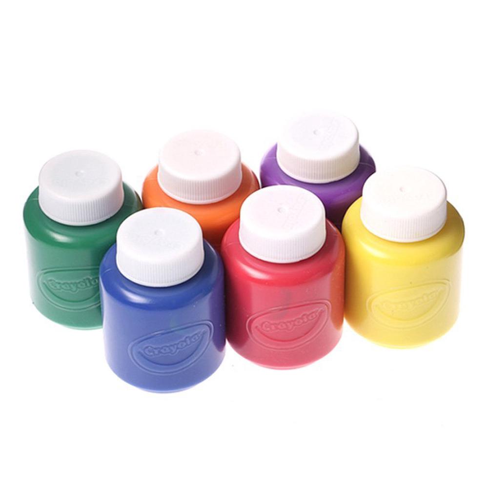 Crayola Washable Kids' Classic Paint, 6 Piece, 0071662112042