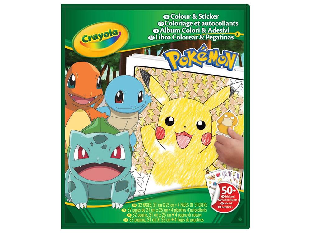 Pokemon Colour & Sticker Book, 0071662127404
