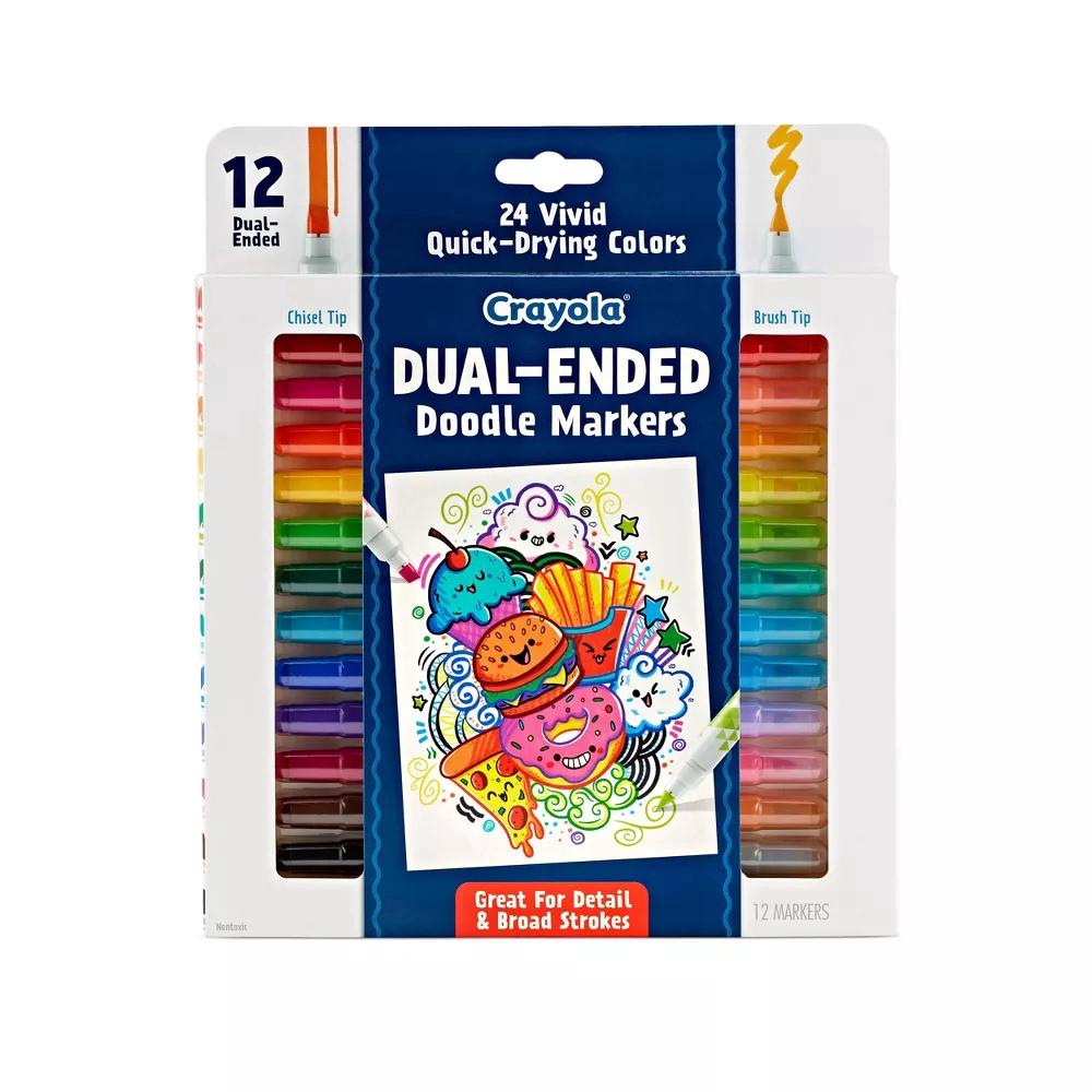 Dual-Ended Markers, 12 Pack, 0071662283148