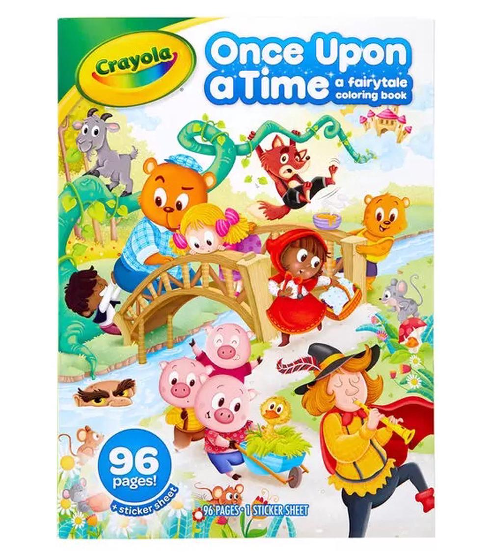 Once Upon a Time Fairytales Coloring Book, 96 Pages, 0071662310806