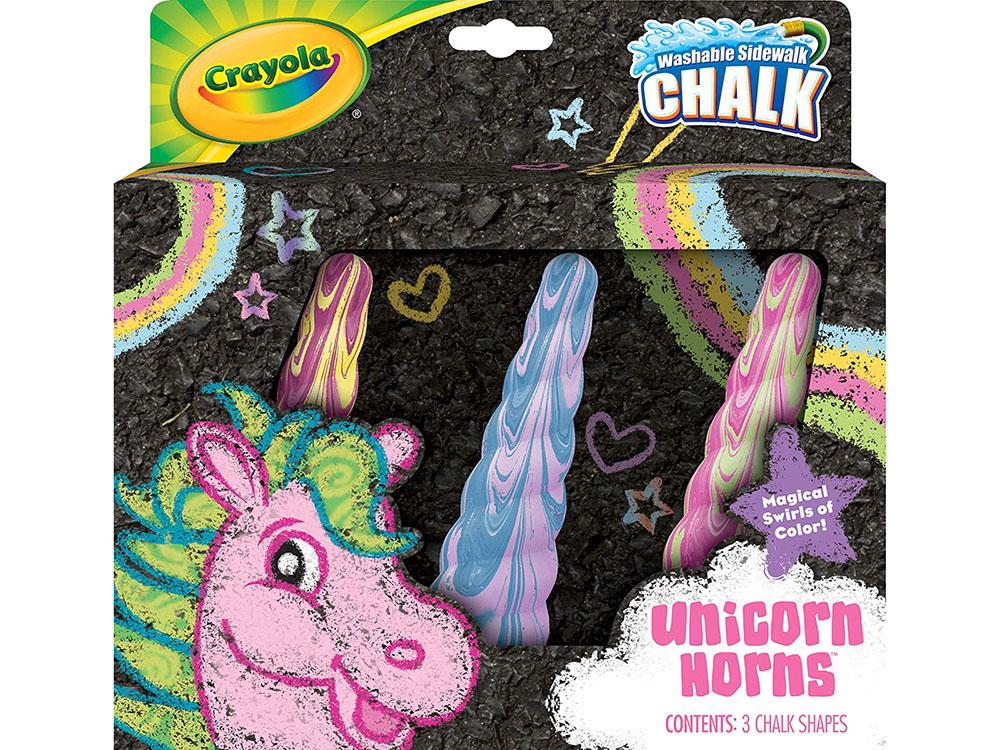 Crayola Unicorn Sidewalk Chalk, 3 Piece, 0071662320508